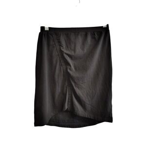 Synergy Organic Cotton Women's XS‎ Black Mock Wrap Skirt